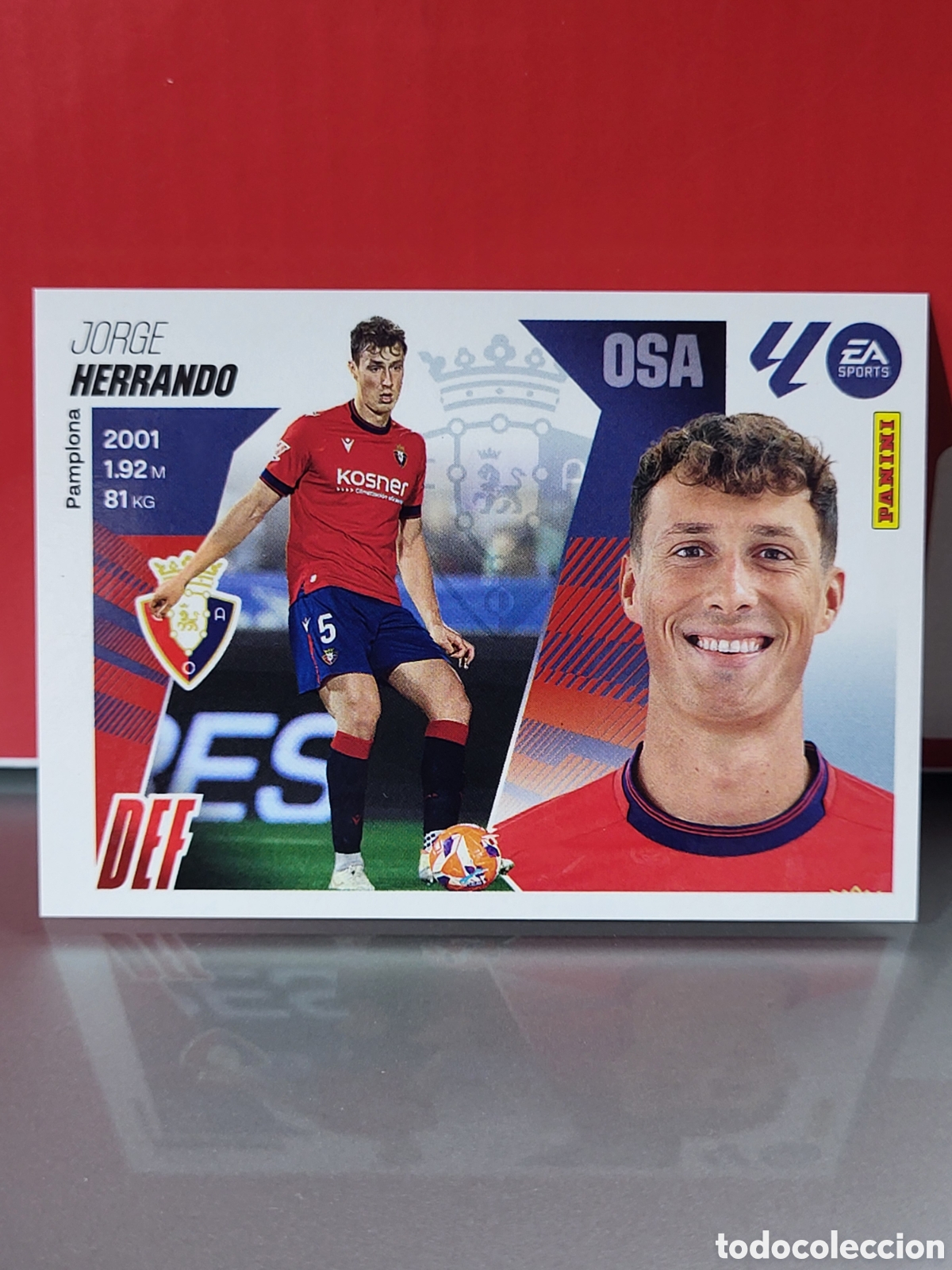 Cromos de f&uacute;tbol: HERRANDO CA OSASUNA N&ordm; 8 CROMO LIGA ESTE 2025-2026 25 26 PANINI