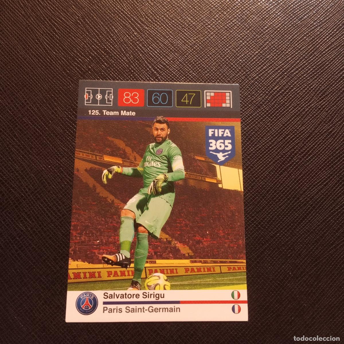 Fu&szlig;ball-Sticker: 125 SIRIGU PSG ADRENALYN 2015 2016 FIFA 365 CROMO FUTBOL 15 16 - (MD2000-1) PG44