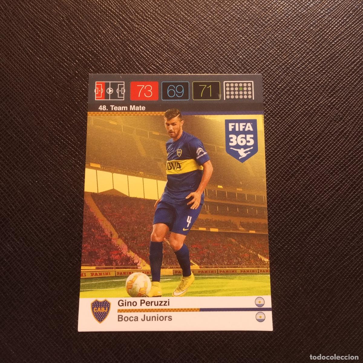 Football Stickers: 48 PERUZZI BOCA JUNIORS ADRENALYN 2015 2016 FIFA 365 CROMO FUTBOL 15 16 - (MD2000-1) PG45