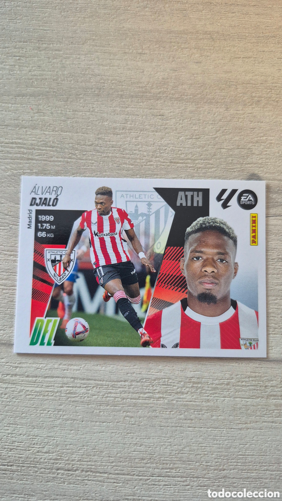 Fu&szlig;ball-Sticker: N&deg;17B Athletic Bilbao Djalo Liga Este 25/26