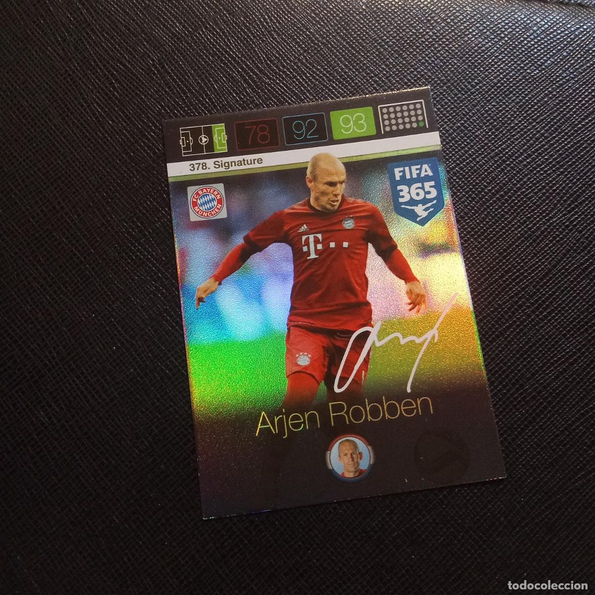 Fu&szlig;ball-Sticker: 378 ROBBEN BAYERN MUNICH ADRENALYN 2015 2016 FIFA 365 CROMO FUTBOL 15 16 - (MD2000-1) PG57
