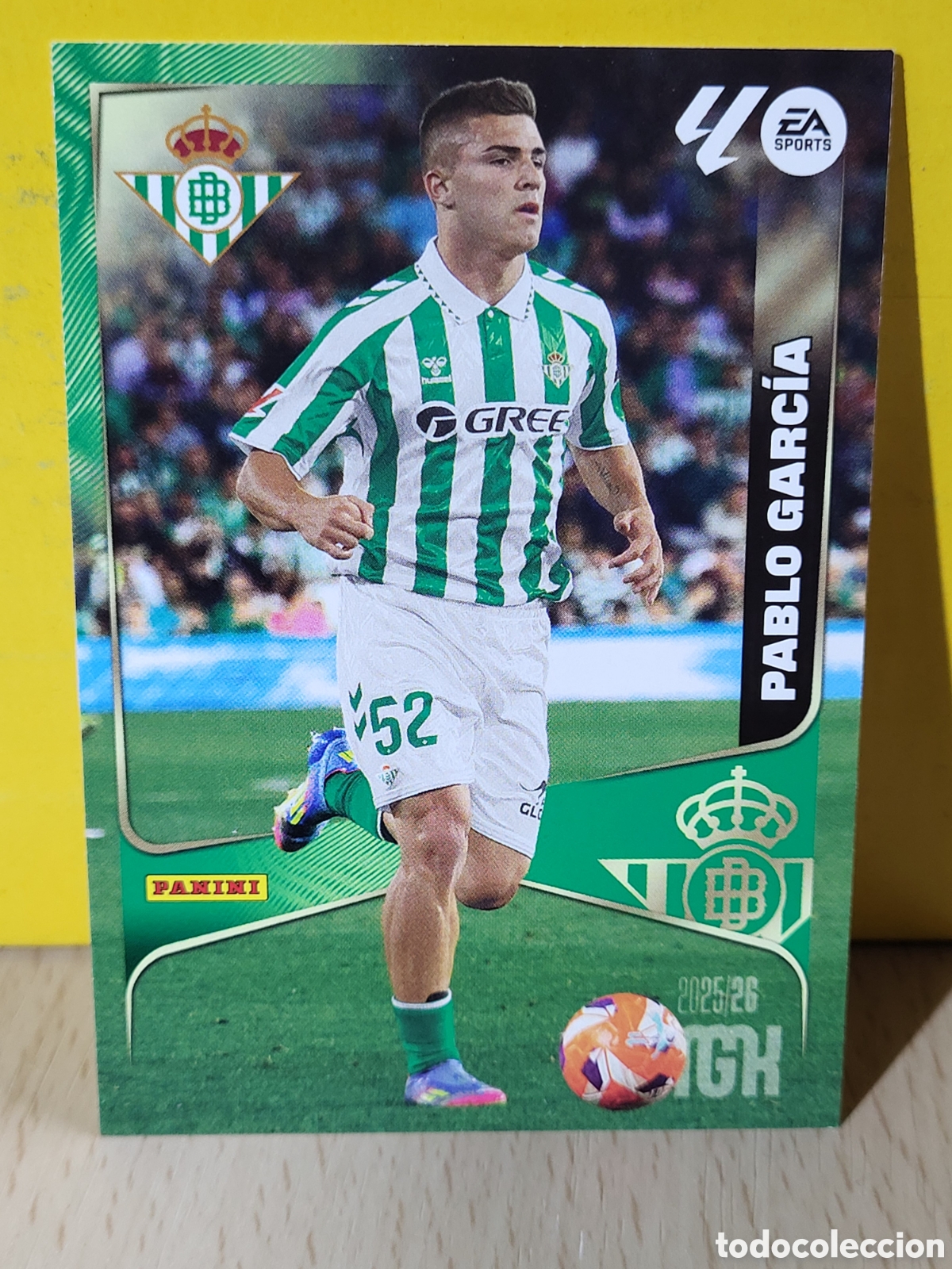 Cromos de F&uacute;tbol: PABLO GARCIA REAL BETIS N&ordm; 104 MGK 2025 2026 25 26 PANINI