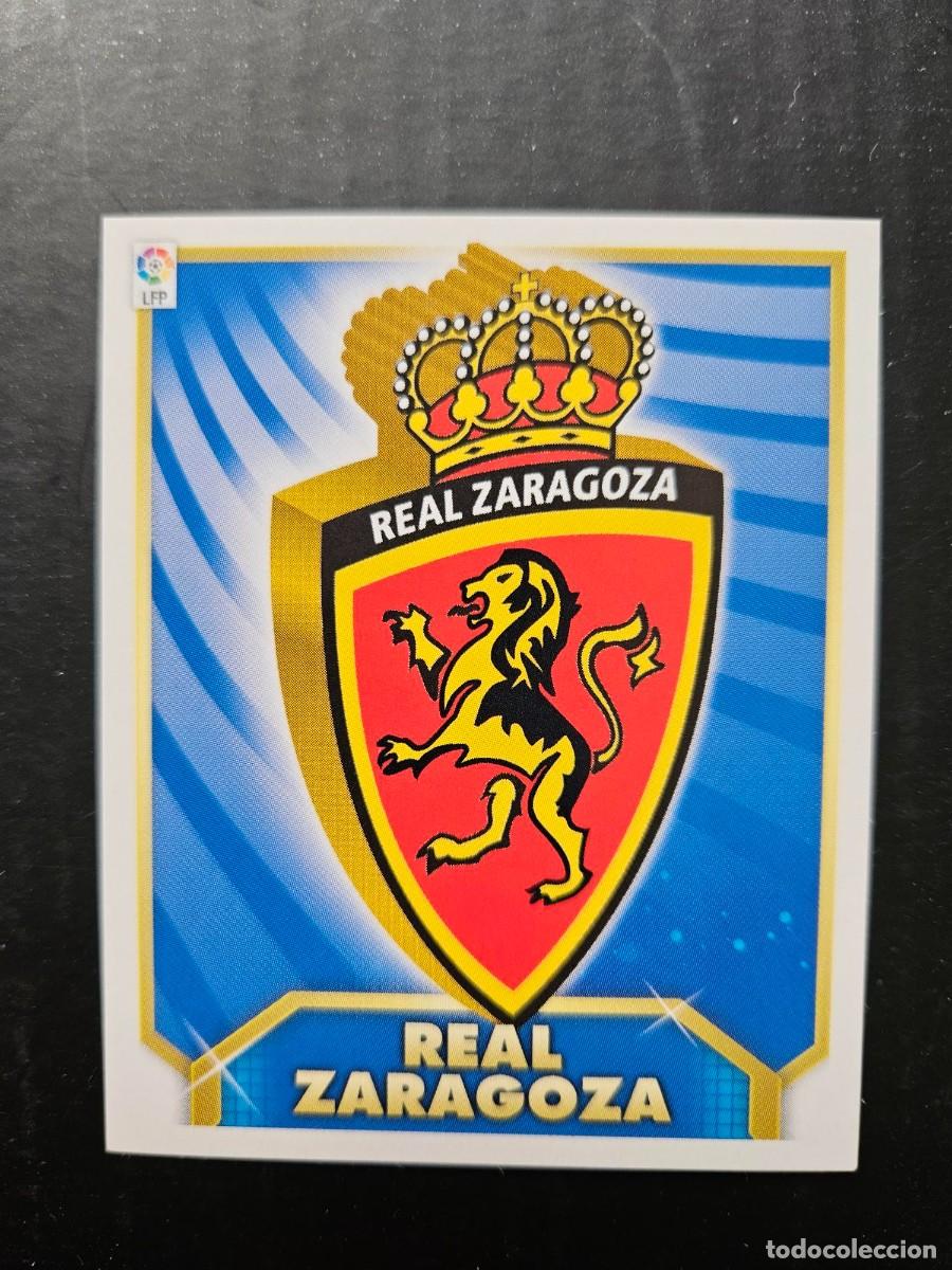 Figurine di Calcio: ESCUDO ZARAGOZA LIGA ESTE 11 12 2011 2012 SIN PEGAR NUNCA PEGADO
