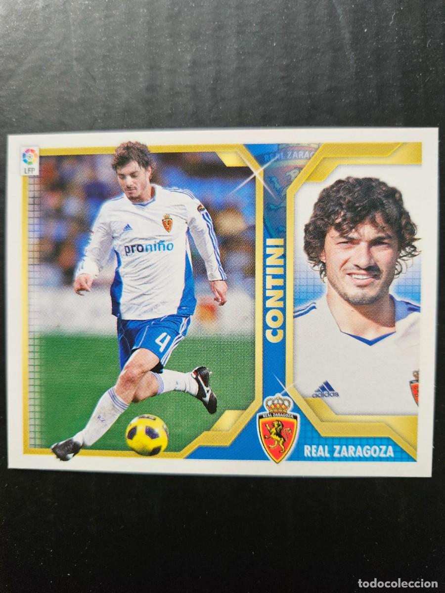 Figurine di Calcio: N&ordm; 4B CONTINI ZARAGOZA LIGA ESTE 11 12 2011 2012 SIN PEGAR NUNCA PEGADO