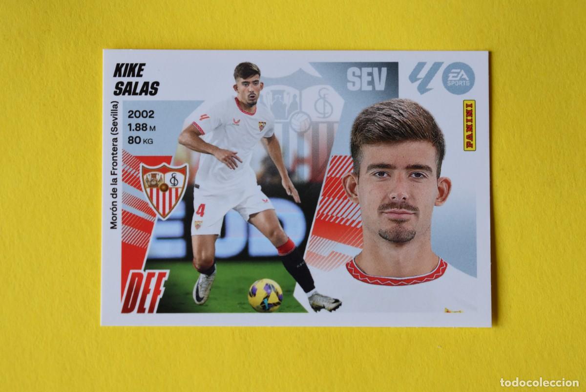 Cromos de F&uacute;tbol: Cromo Liga 25 26. 2025 2026. Kike Salas. N. &ordm; 7 A. Sevilla. Colecciones ESTE. Panini