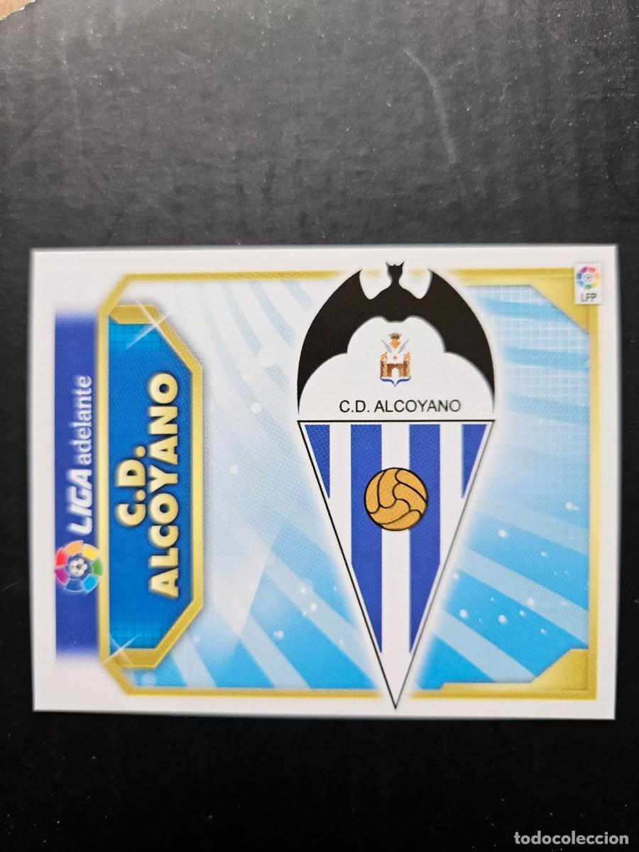 Cromos de f&uacute;tbol: ESCUDO ALCOYANO LIGA ADELANTE LIGA ESTE 11 12 2011 2012 SIN PEGAR NUNCA PEGADO
