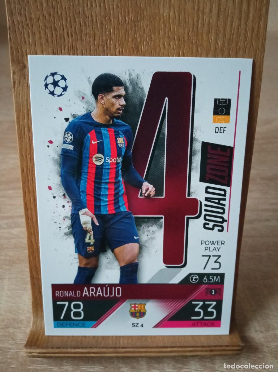 Figurine di Calcio: Ara&uacute;jo #SZ4 Barcelona Topps Match Attax Champions League 2022 2023 Extra Squad Zone