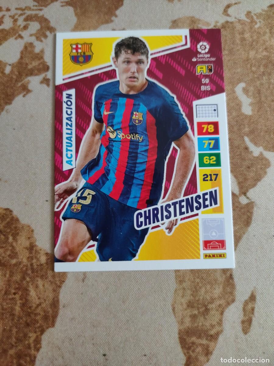 Fu&szlig;ball-Sticker: Adrenalyn XL Barcelona 59 bis CHRISTENSEN 2022-23 22 23