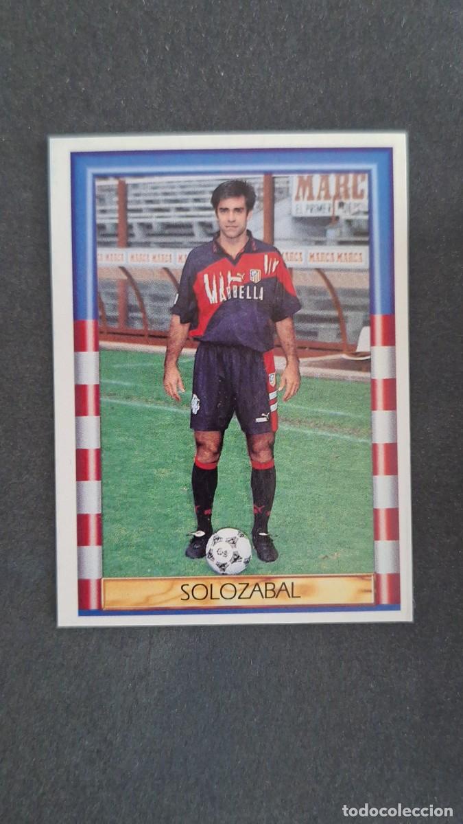 Figurine di Calcio: L1 SOLOZABAL 192 HISTORIA ATLETICO DE MADRID 1906 1996 LIGA ESTE NUNCA PEGADO SIN PEGAR
