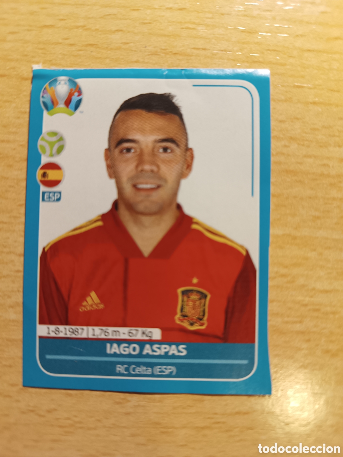 Cromos de F&uacute;tbol: ESP A 11 ESPA11 IAGO ASPAS ESPA&Ntilde;A UEFA EURO 2020 REVISTA JUG&Oacute;N PANINI