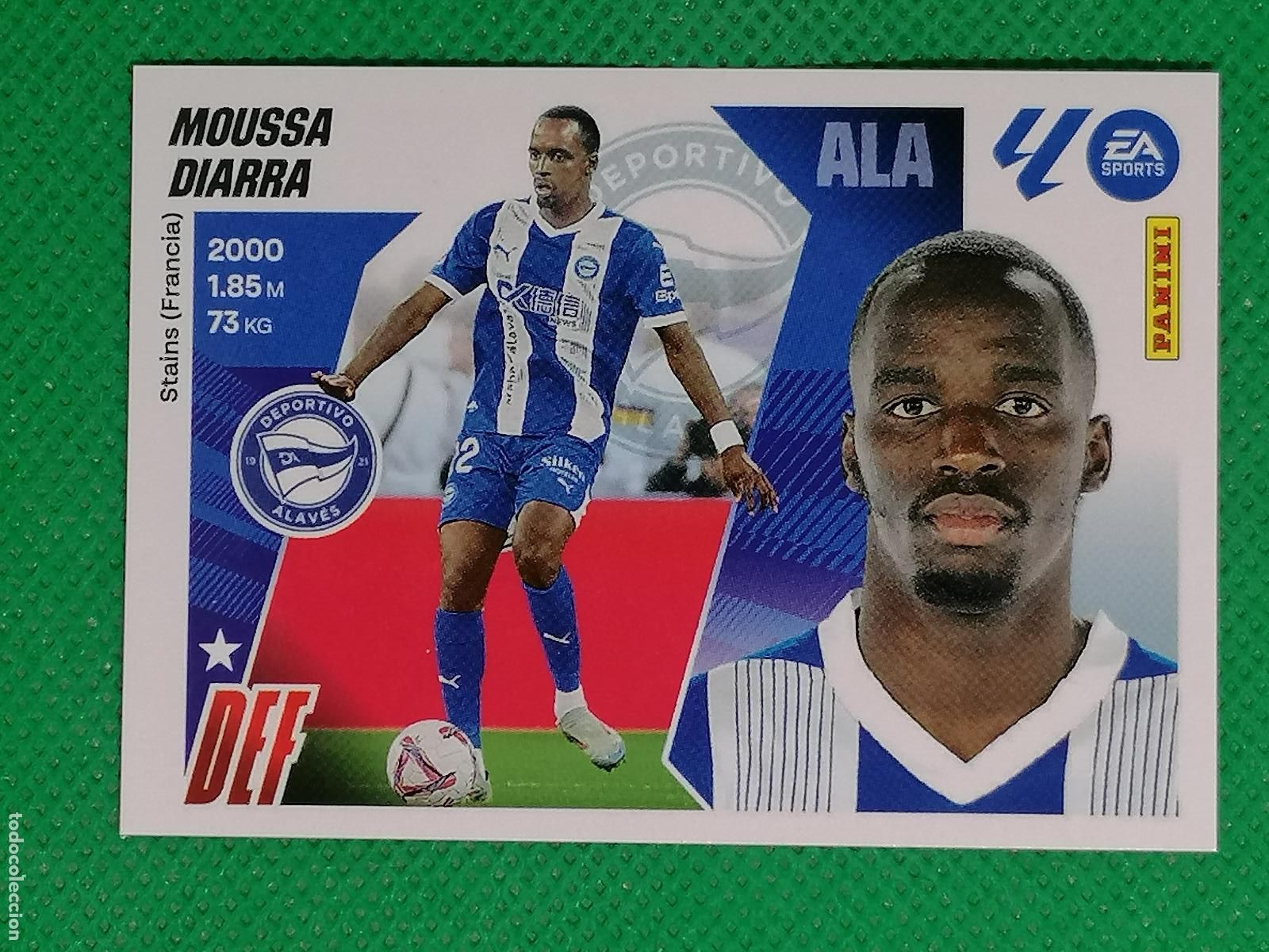 Cromos de f&uacute;tbol: 9 MOUSSA DIARRA ALAVES ⚽ PANINI LIGA ESTE 25 26 2025 2026 ⚽