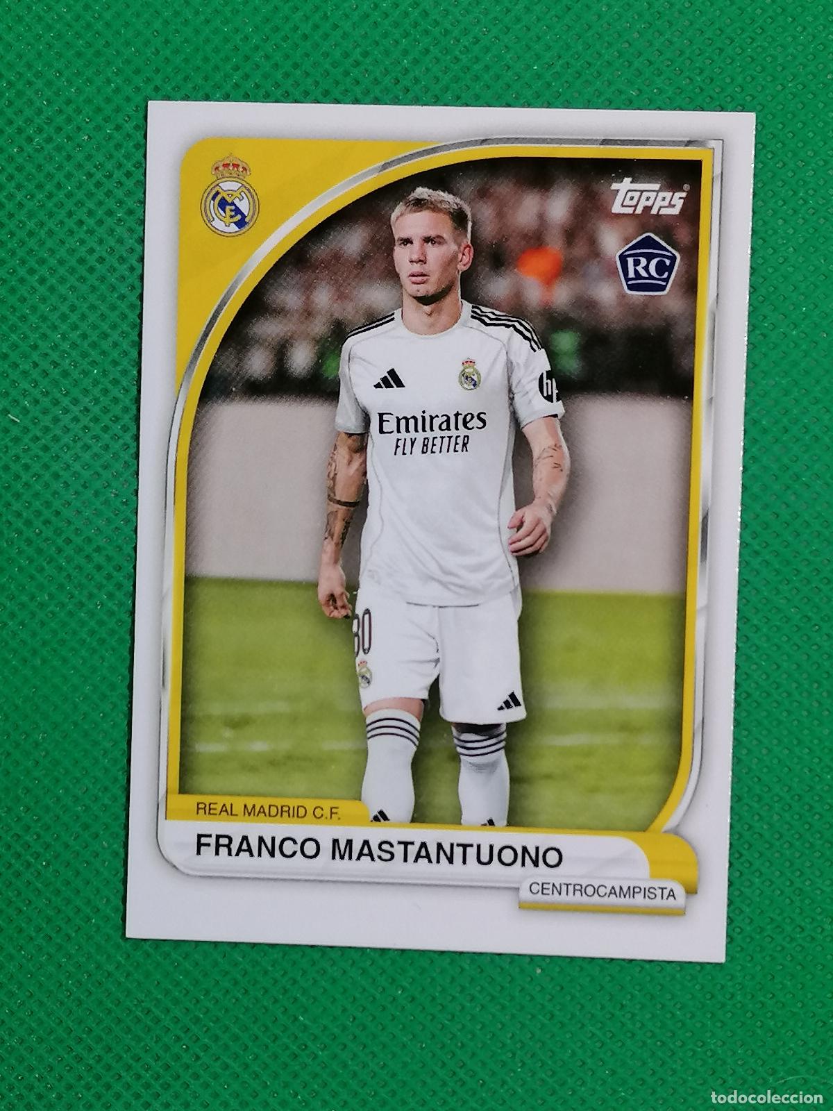 Cromos de Futebol: 9 FRANCO MASTANTUONO ROOKIE BASE CARD ⚽ TOPPS REAL MADRID COLLECTOR TIN 25 26 2025 2026 ⚽
