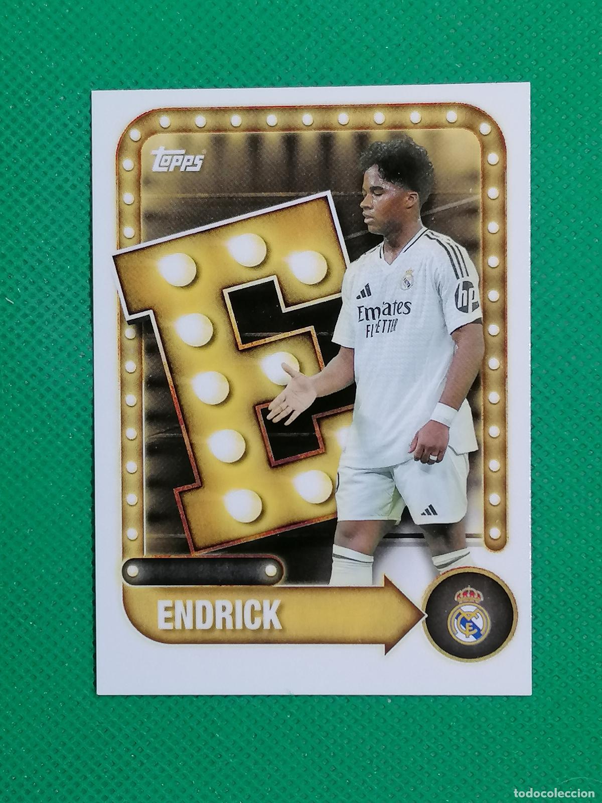 Figurine di Calcio: 28 ENDRICK NAME IN LIGHTS ⚽ TOPPS REAL MADRID COLLECTOR TIN 25 26 2025 2026 ⚽
