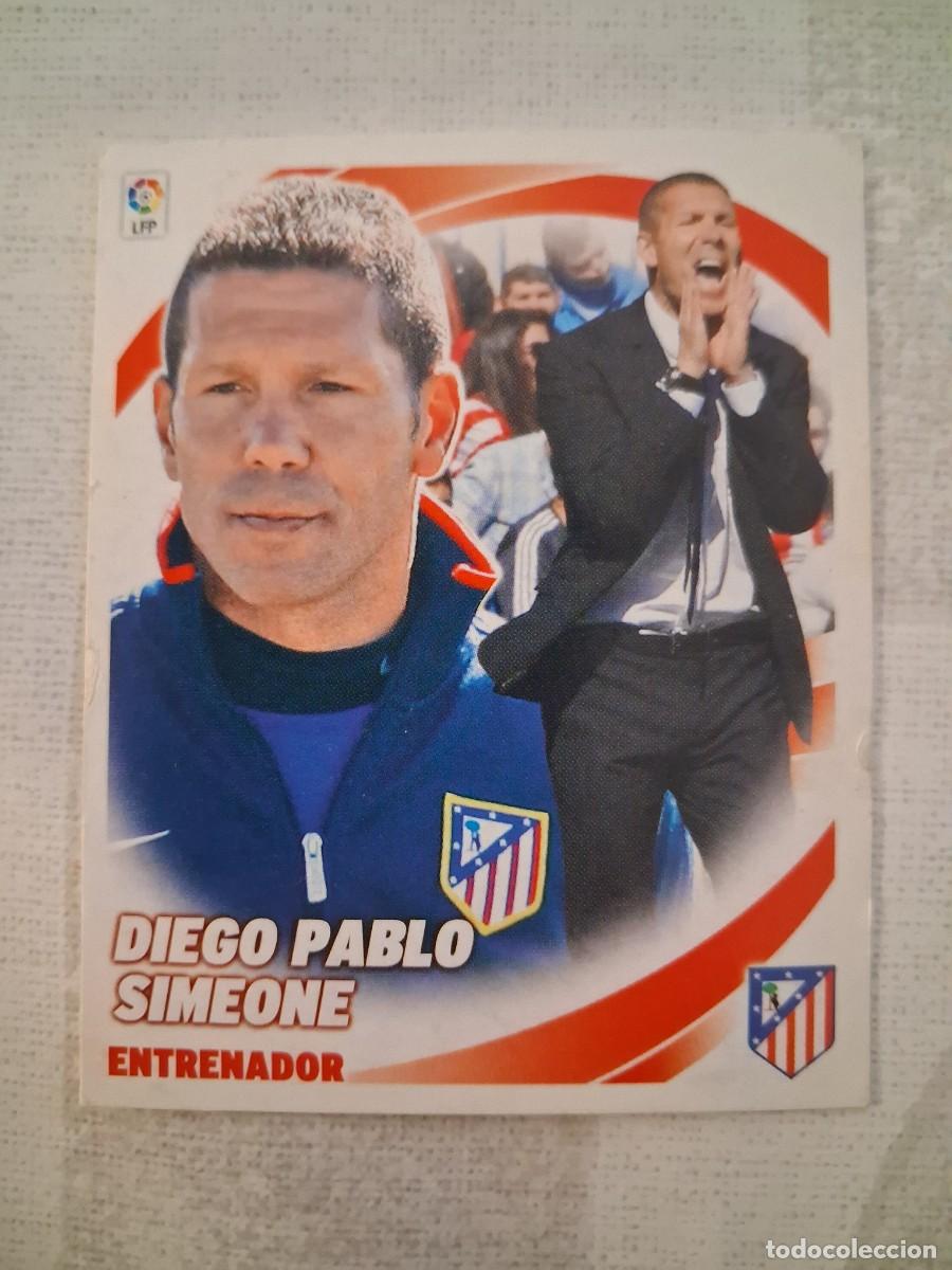 Cromos de f&uacute;tbol: Ediciones Este 2012 2013 12 13 Sin Pegar Atletico de Madrid Entrenador Diego Pablo Simeone