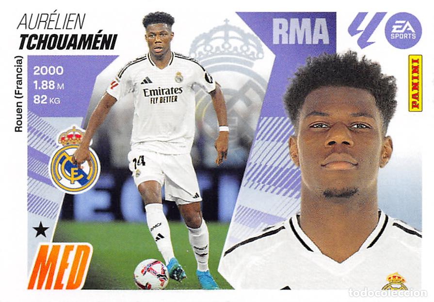 Figurine di Calcio: PANINI EDICIONES ESTE 25/26 2025/2026 #11 TCHOUAMENI (REAL MADRID) SIN PEGAR