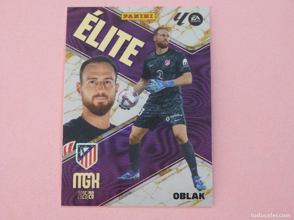 Cromos de f&uacute;tbol: TRADING CARD FUTBOL OBLAK ATLETICO DE MADRID N&ordm; 14 ELITE LIGA MEGACRACKS 2025-2026/25-26