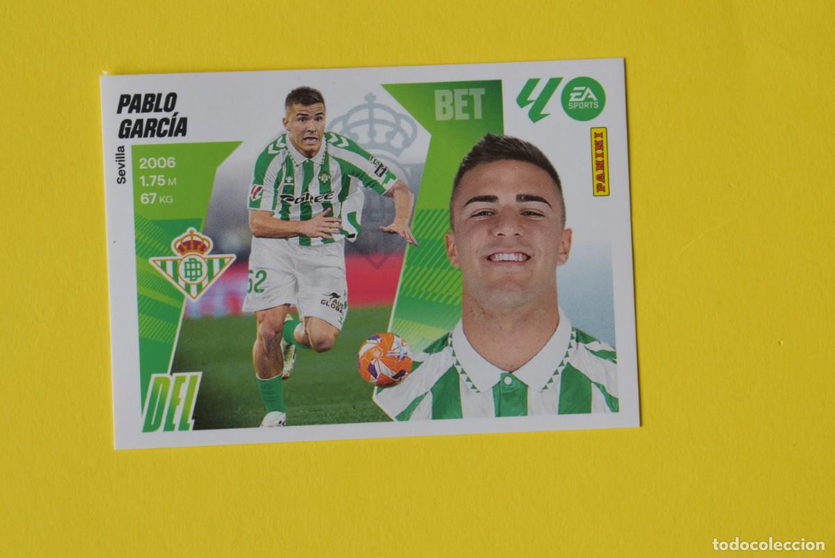 Cartes &agrave; collectionner de Football: Cromo Liga 25 26. 2025 2026. Pablo Garc&iacute;a. N. &ordm; 16. Betis. Colecciones ESTE. Panini
