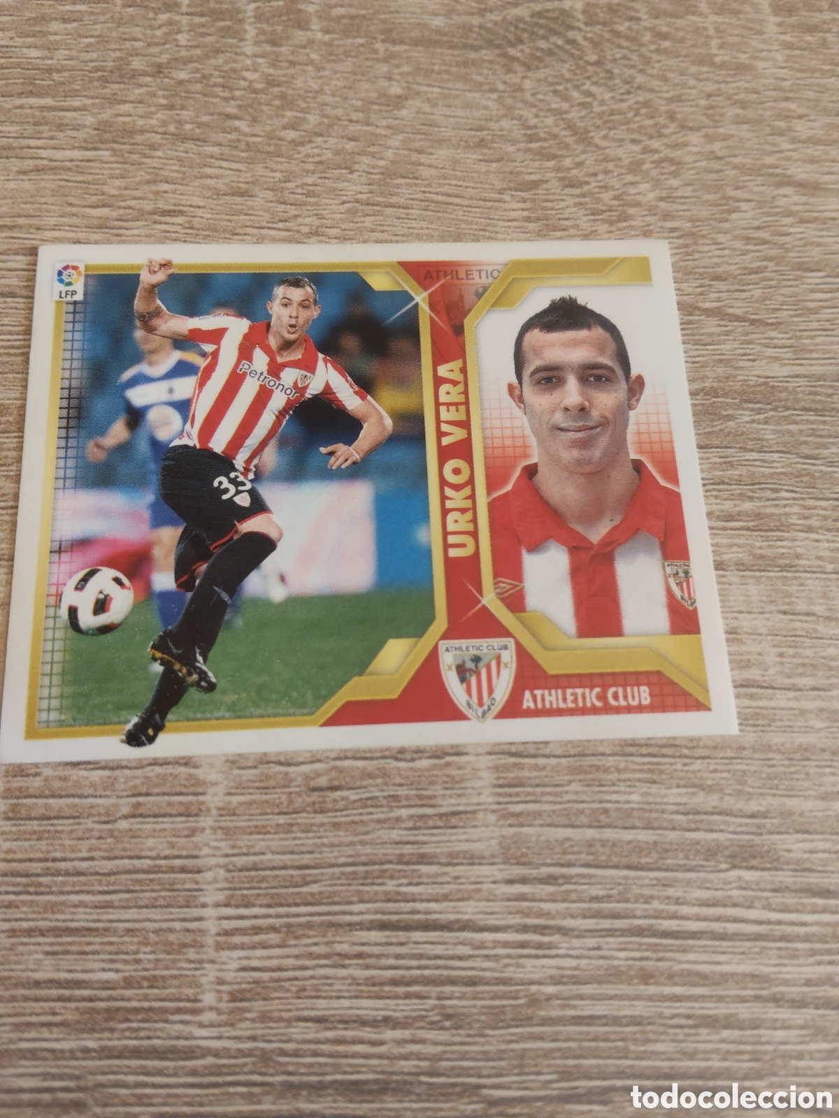 Fu&szlig;ball-Sticker: Urko Vera Athletic de Bilbao liga 2011 2012 11 12 ediciones este