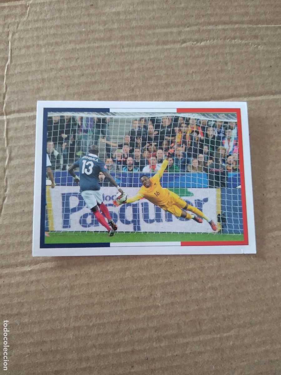 Fu&szlig;ball-Sticker: 40 MANDANDA FRANCIA CROMO FUTBOL Panini Team France 2016 Fiers d'&ecirc;tre Bleus