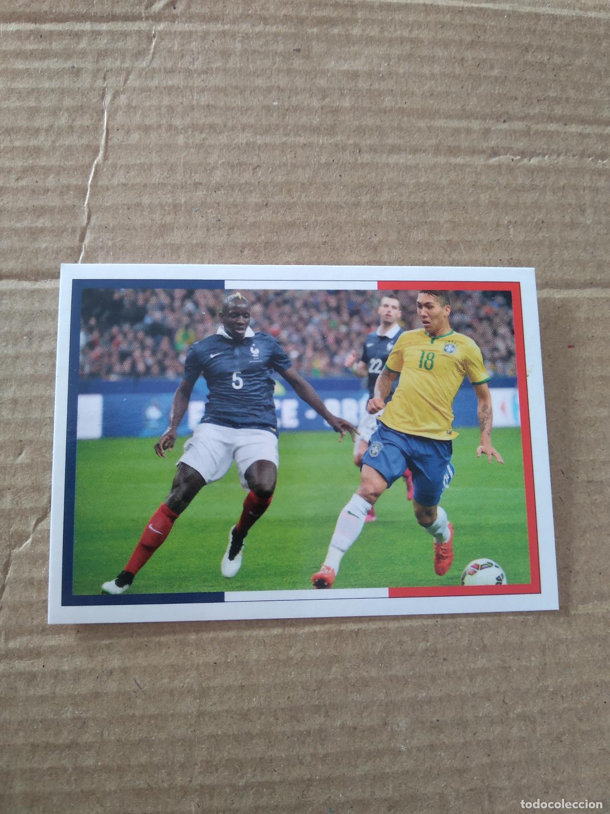 Fu&szlig;ball-Sticker: 46 SAKHO FRANCIA VS FIRMINO BRASIL CROMO FUTBOL Panini Team France 2016 Fiers d'&ecirc;tre Bleus