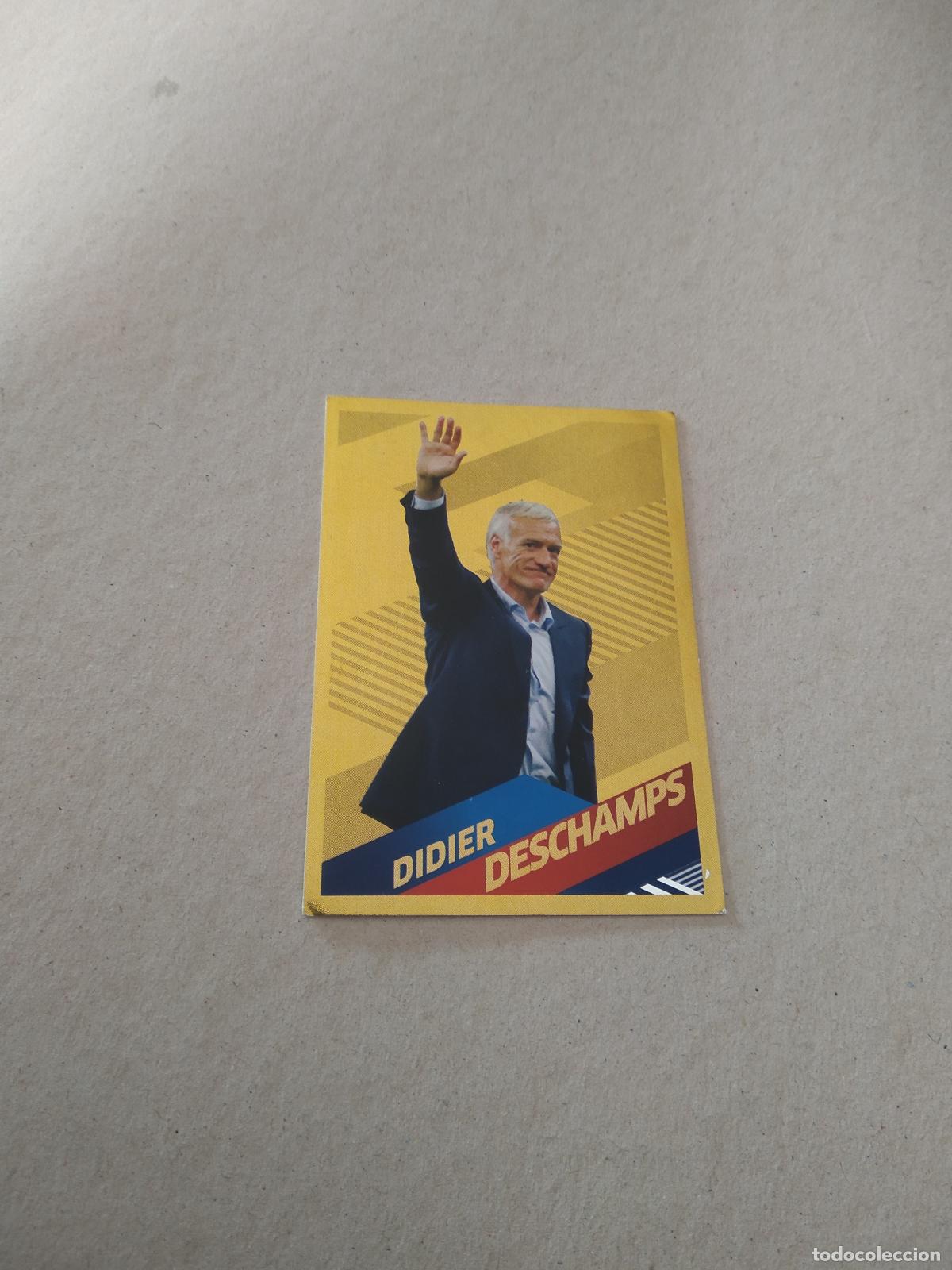 Fu&szlig;ball-Sticker: 8 DESCHAMPS ORO FRANCIA CROMO FUTBOL Panini Team France 2018 Fiers d'&ecirc;tre Bleus CARREFOUR