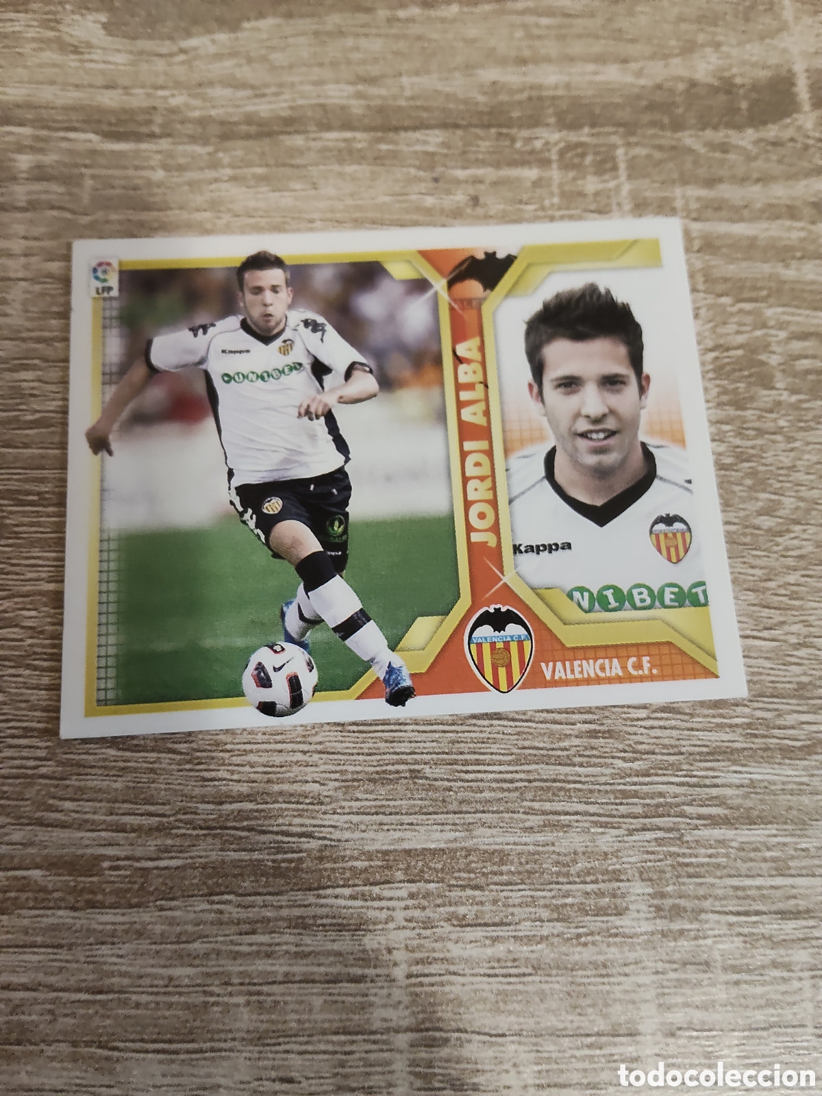Football Stickers: Jordi Alba Valencia liga 2011 2012 11 12 ediciones este