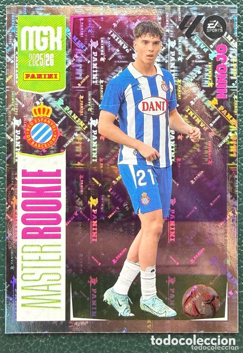 Fu&szlig;ball-Sticker: 413 HINOJO RCD ESPANYOL MASTER ROOKIE FICHAS ALBUM MEGACRACKS 2025 2026 MGK 25 26