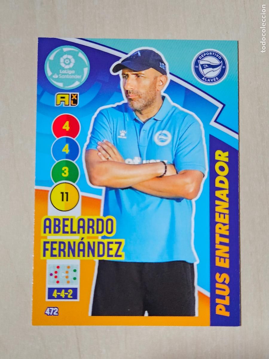Fu&szlig;ball-Sticker: FICHA N&ordm; 472 ABELARDO - ADRENALYN 20 21 - PANINI 2020 - 21 - CROMO - PLUS ENTRENADOR