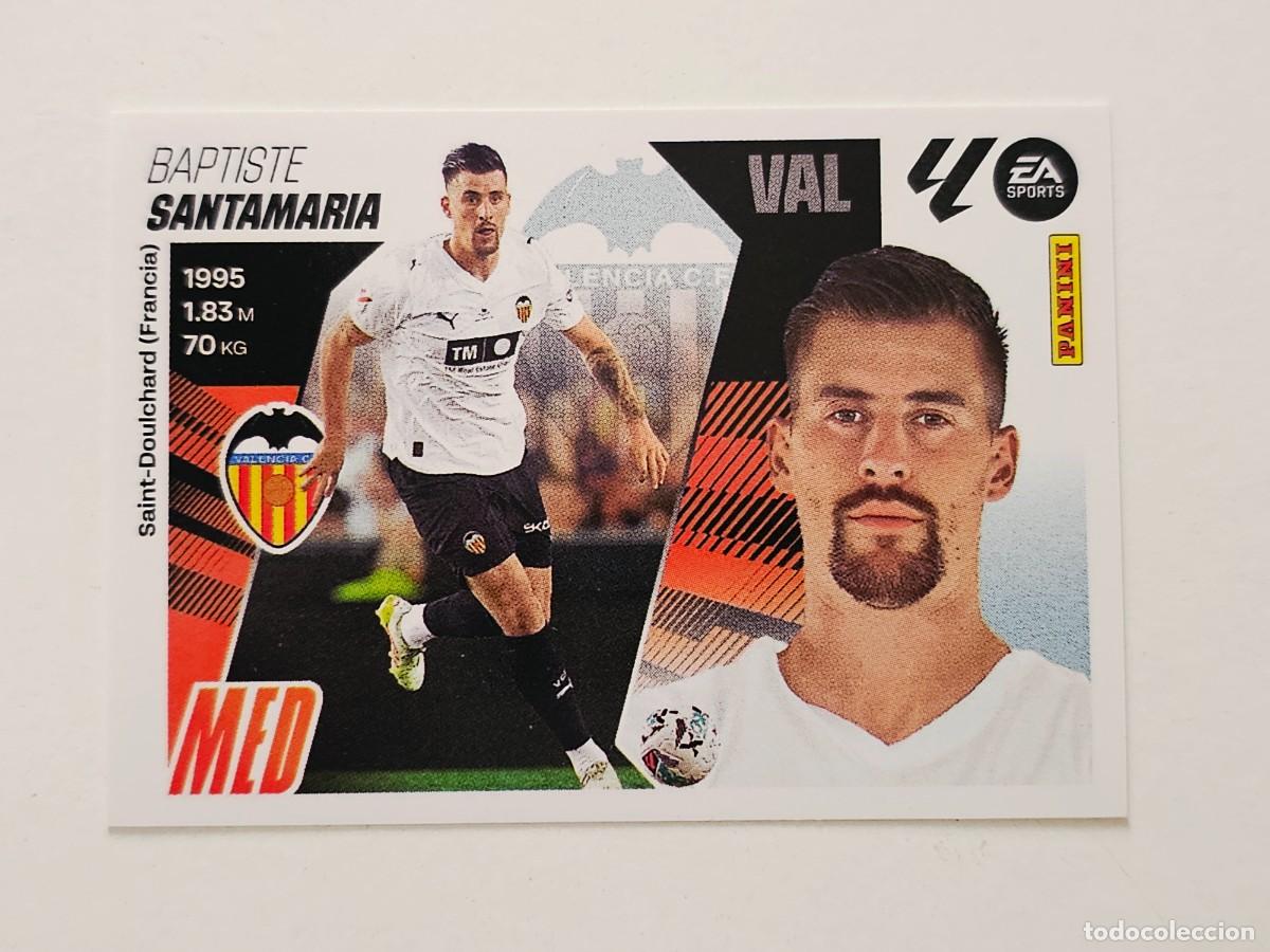 Cromos de f&uacute;tbol: 11 Baptiste Santamaria, Valencia CF, Panini Ediciones Liga Este 2025 2026 25 26