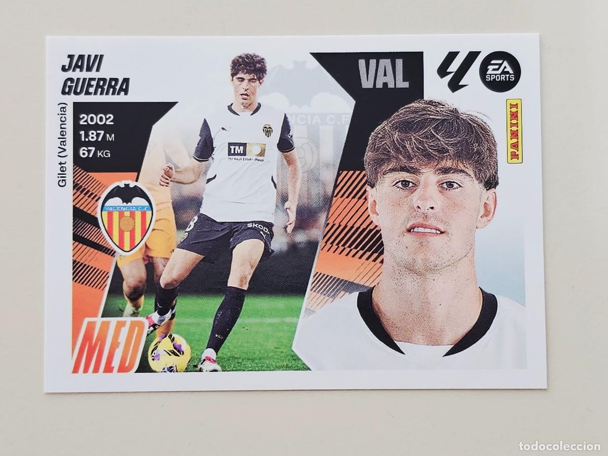 Cromos de f&uacute;tbol: 15 Javi Guerra, Valencia CF, Panini Ediciones Liga Este 2025 2026 25 26