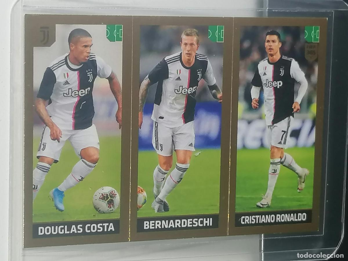 Cromos de F&uacute;tbol: 248 DOUGLAS BERNARDESCHI CRISTIANO RONALDO JUVENTUS V. BLACK BACK STICKER FIFA 365 19 20 2019 2020