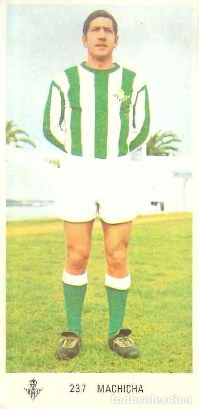 Cromos de F&uacute;tbol: FUTBOL - RUIZ ROMERO - 1971-1972 - 71-72 - REAL BETIS - 237 - MACHICHA (DESPEGADO)
