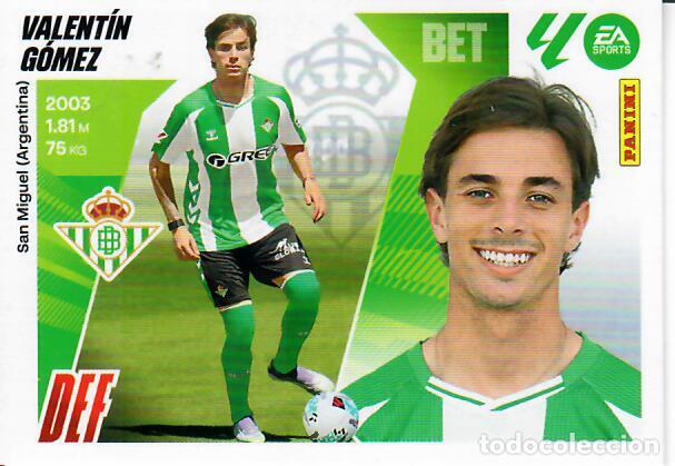 Cromos de F&uacute;tbol: CROMO PANINI LIGA ESTE 2025-26 (25 - 26) - FICHAJE N&ordm; 17 - VALENT&Iacute;N G&Oacute;MEZ - BETIS - 2&ordf; EDICI&Oacute;N