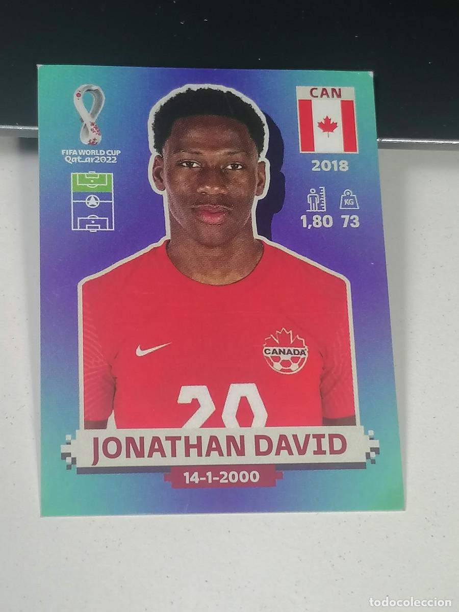 Cromos de Futebol: CAN 18 CAN18 JONATHAN DAVID CANADA PANINI MUNDIAL WORLD CUP QATAR 2022 STICKER