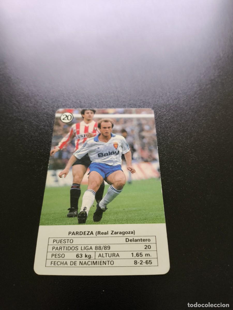 Fu&szlig;ball-Sticker: 20 PARDEZA ZARAGOZA HERACLIO FOURNIER LIGA FUTBOL 1989 1990 89 90 NO PANINI LIGA ESTE