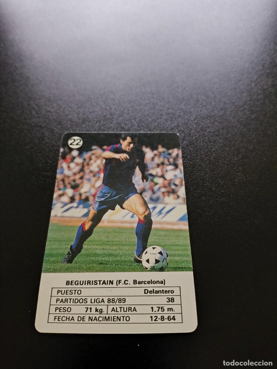 Fu&szlig;ball-Sticker: 22 BEGUIRISTAIN BARCELONA HERACLIO FOURNIER LIGA FUTBOL 1989 1990 89 90 NO PANINI LIGA ESTE