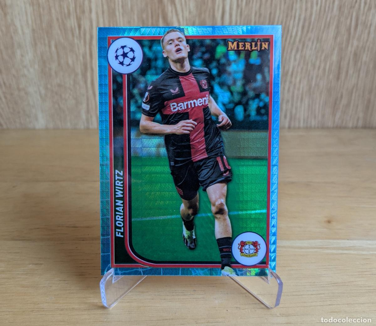 Cartes &agrave; collectionner de Football: TOPPS MERLIN UCC 2023-24 - FLORIAN WIRTZ - AQUA PRISM - BAYER LEVERKUSEN