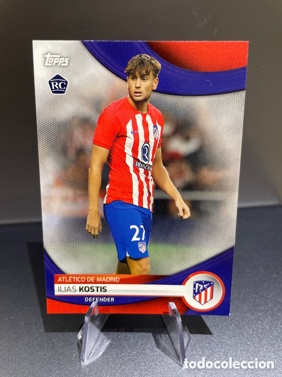 Cromos de F&uacute;tbol: Ilias Kostis 10 Rookie Topps Team Set Atletico de Madrid 2023-24