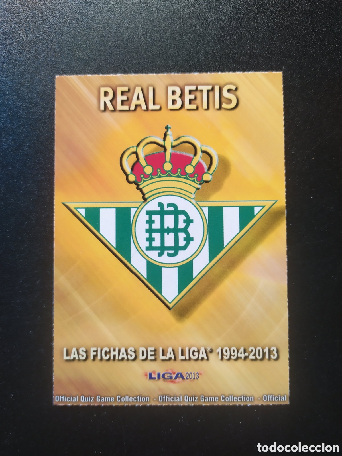 Cromos de F&uacute;tbol: Mundicromo fichas Liga 2012 2013 12 13 escudo mate n&deg; 325 Real Betis