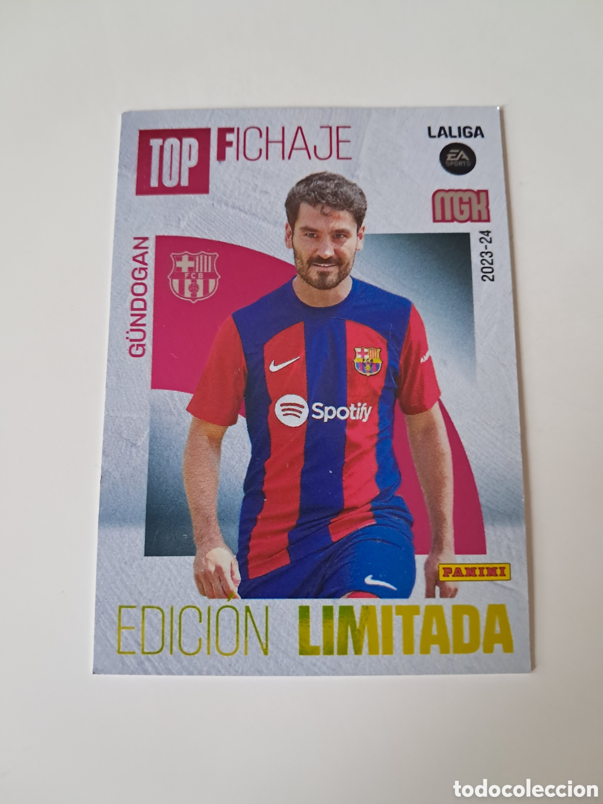 Football Stickers: ​Cromo G&uuml;ndogan Megacracks 2023-24 - TOP FICHAJE - Edici&oacute;n Limitada