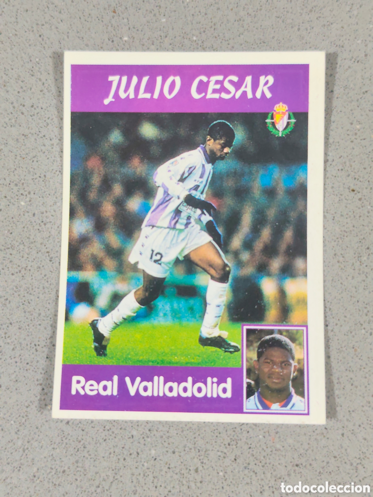 Cromos de F&uacute;tbol: 102 JULIO CESAR REAL VALLADOLID SIN PEGAR PANINI LIGA 1997 1998 #4
