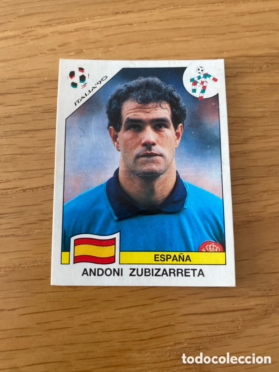 Cromos de Futebol: Cromo panini mundial Italia 90 n&uacute;mero 345 Zubizarreta - Stickers album world cup Italy 1990