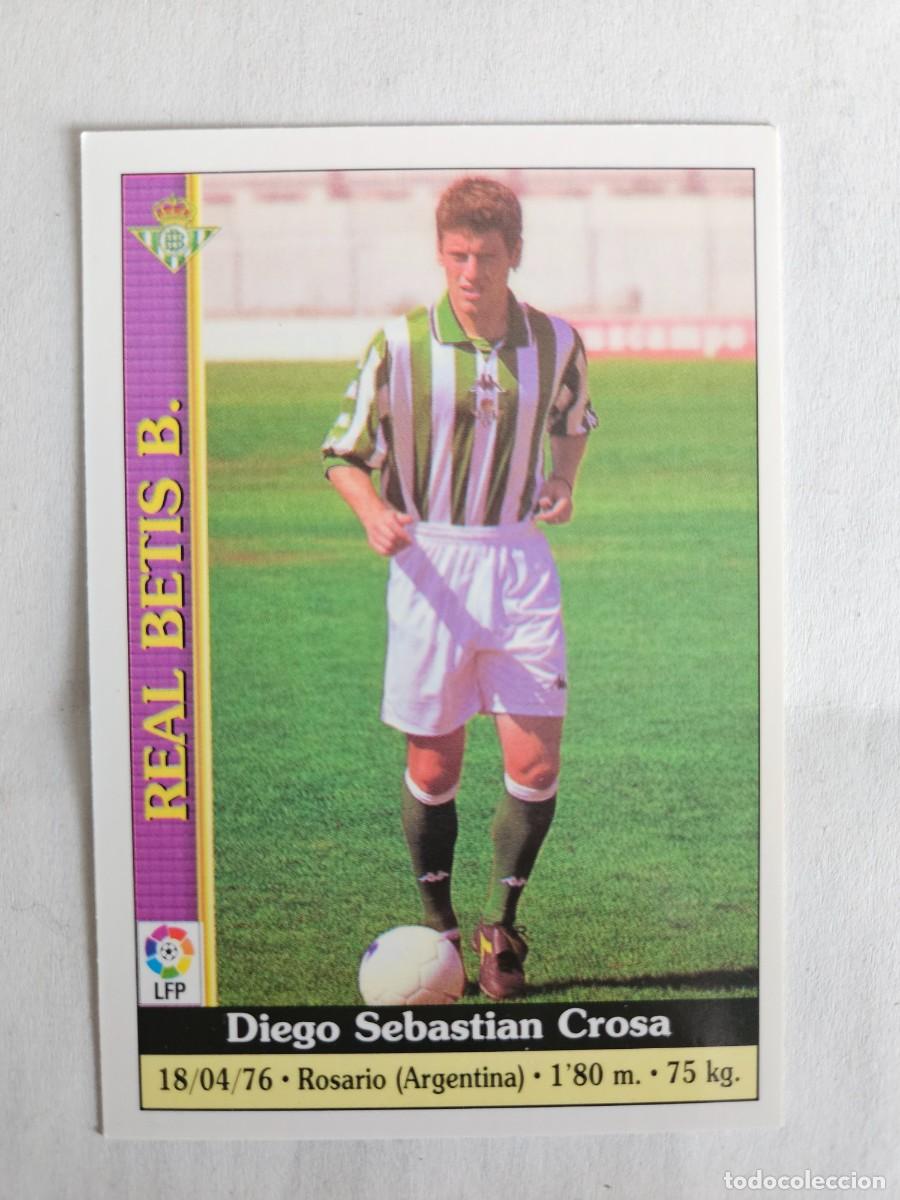 Cromos de F&uacute;tbol: TRADING CARD FUTBOL CROSA DEL REAL BETIS BALOMPIE N&ordm; 529 FICHAS LIGA MUNDICROMO 1999-2000/99-00