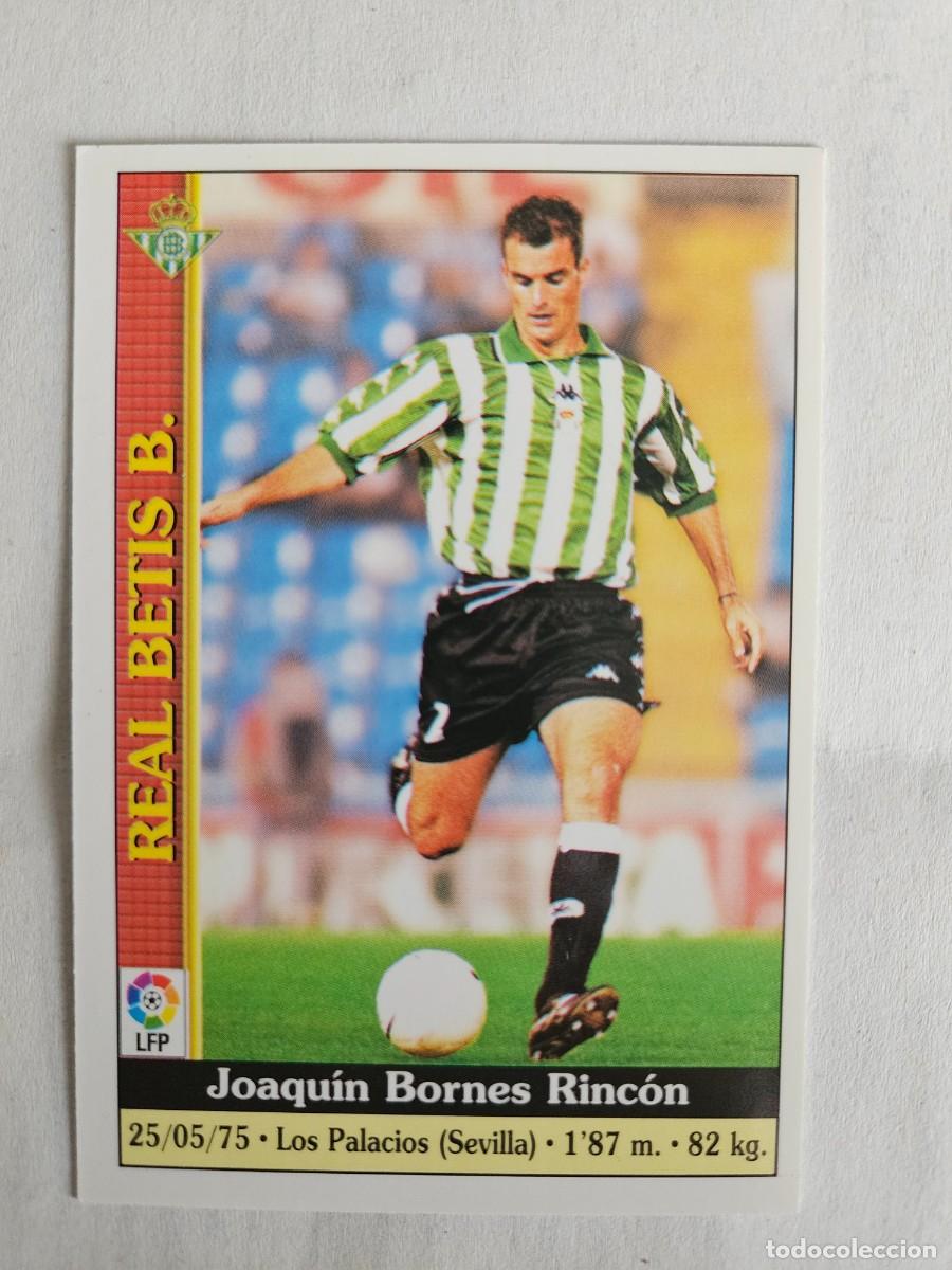 Cromos de F&uacute;tbol: Real Betis - N&ordm; 531, Bornes - &Uacute;ltima Hora - Las Fichas de Liga Mundicromo 1999-2000, 99-00