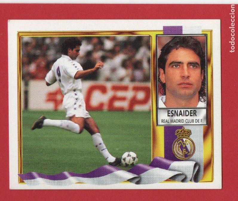 Cromos de F&uacute;tbol: ESTE 95 96 ESNAIDER FICHAJE N&ordm; 8 DEL REAL MADRID NUEVO SIN PEGAR ESTE 1995 1996