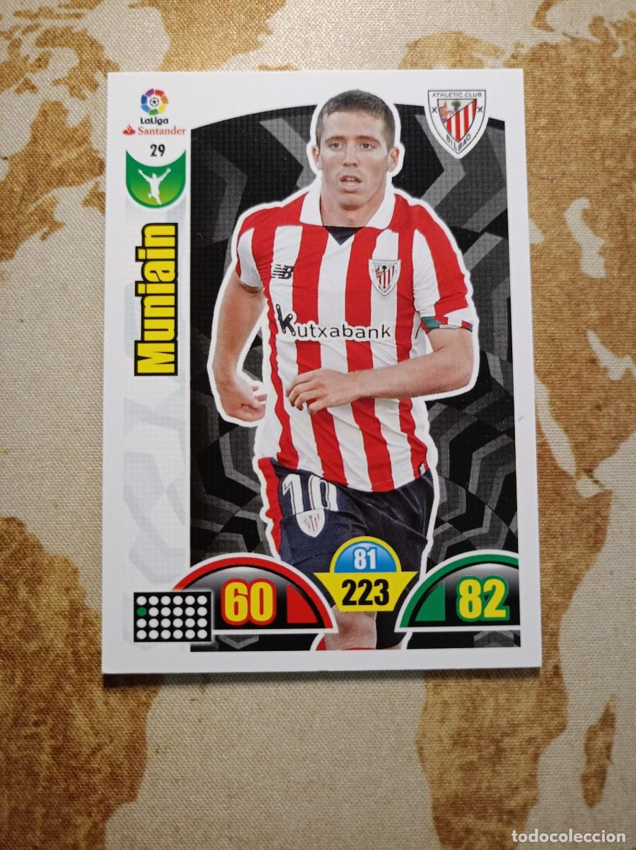 Cromos de f&uacute;tbol: Athletic 29 MUNIAIN Adrenalyn 2017-18 - Foto 1