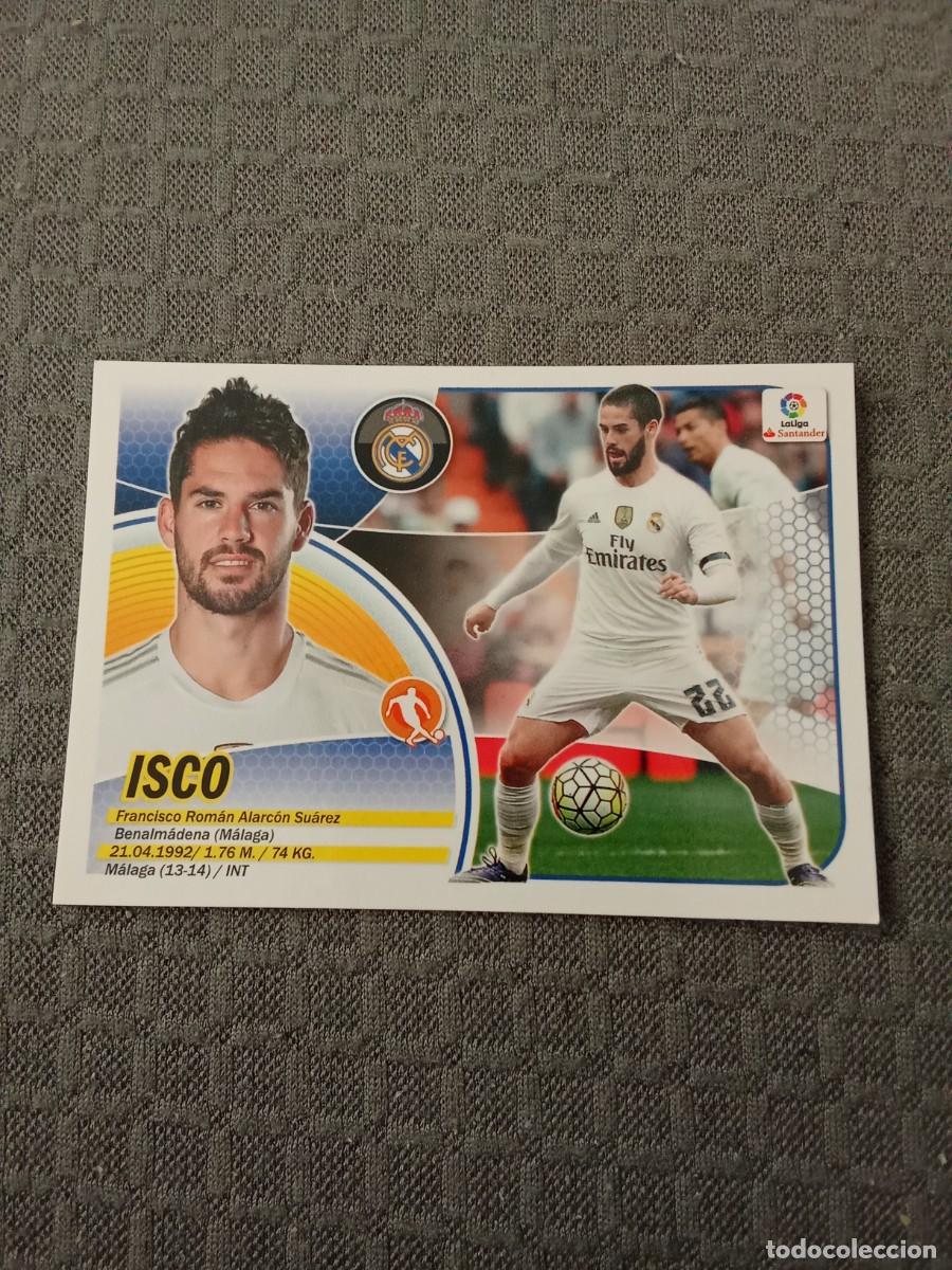 Cromos de F&uacute;tbol: 11 A Isco real Madrid nuevo logo liga Santander liga este 2016-17