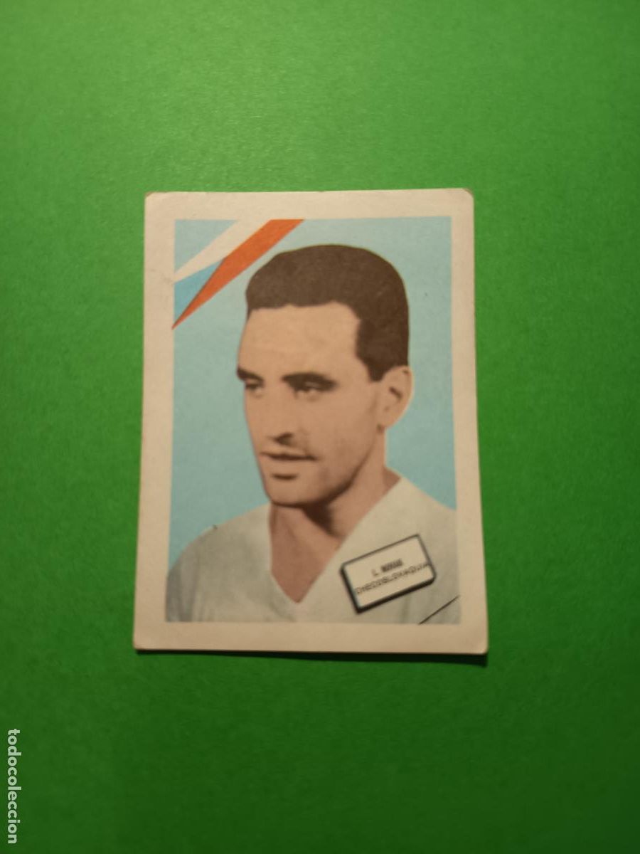 Cromos de F&uacute;tbol: CROMO SIN PEGAR MUNDIAL DE FUTBOL CHILE 1962 SELECCION CHECOSLOVAQUIA L. NOVAK