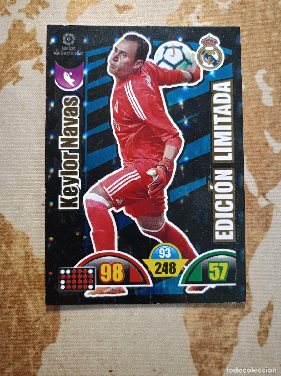 Cromos de F&uacute;tbol: Edici&oacute;n Limitada KEYLOR NAVAS Adrenalyn 2017-18