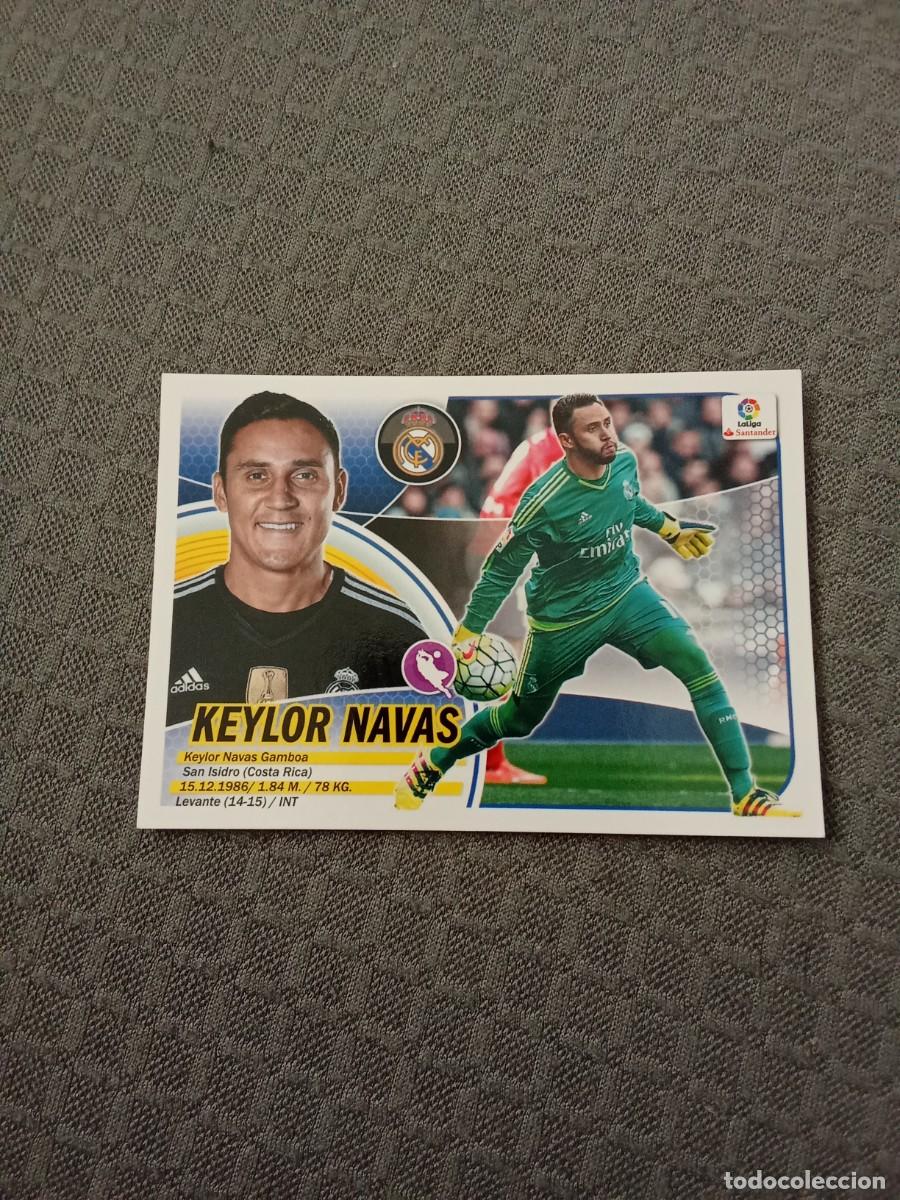 Fu&szlig;ball-Sticker: 1 Keylor navas real Madrid Nuevo logo liga Santander, liga este 2016-17